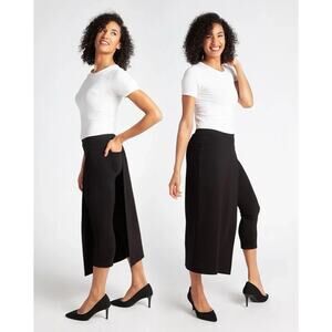 Betabrand Womens Pants MP Black The Sassiest Pants Skirt W0813-blk NWOT